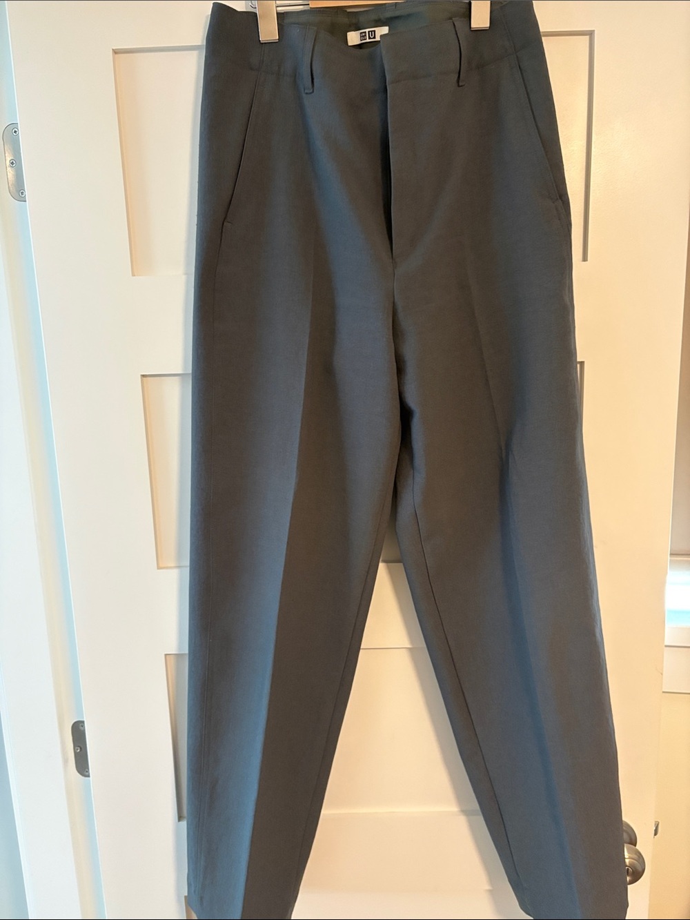 UNIQLO Women's Slate Gray Tailored Tapered Pants